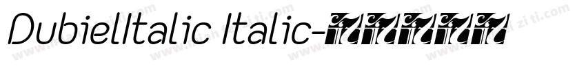 DubielItalic Italic字体转换